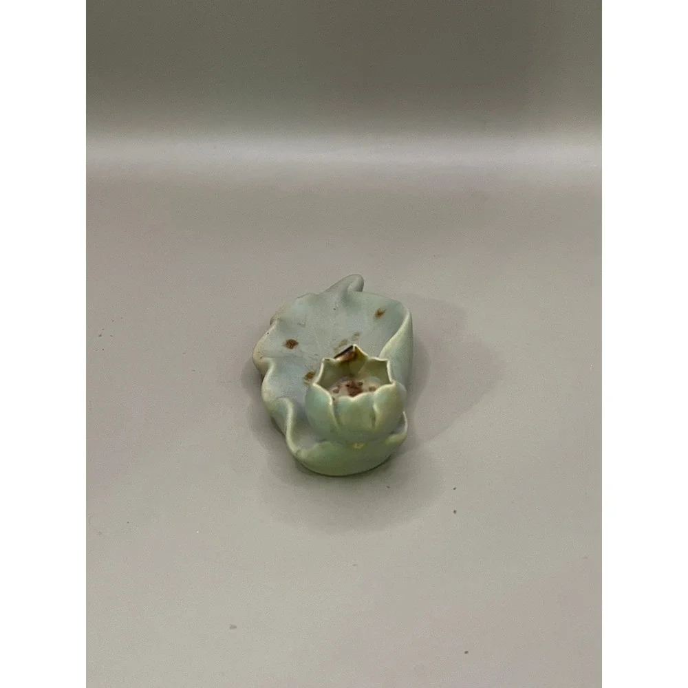 Celadon Leaf Incense Holder 3.5